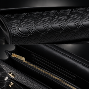 Faux Leather Chain-Strap Clutch Bag