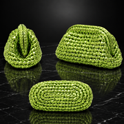 Woven Metallic Clutch Bag