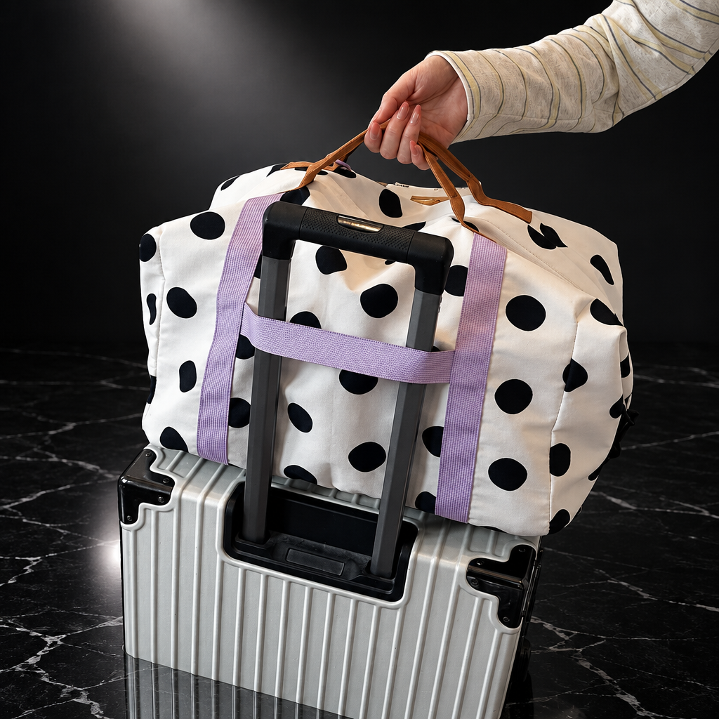 Dots & Stripes Oxford Travel Duffle