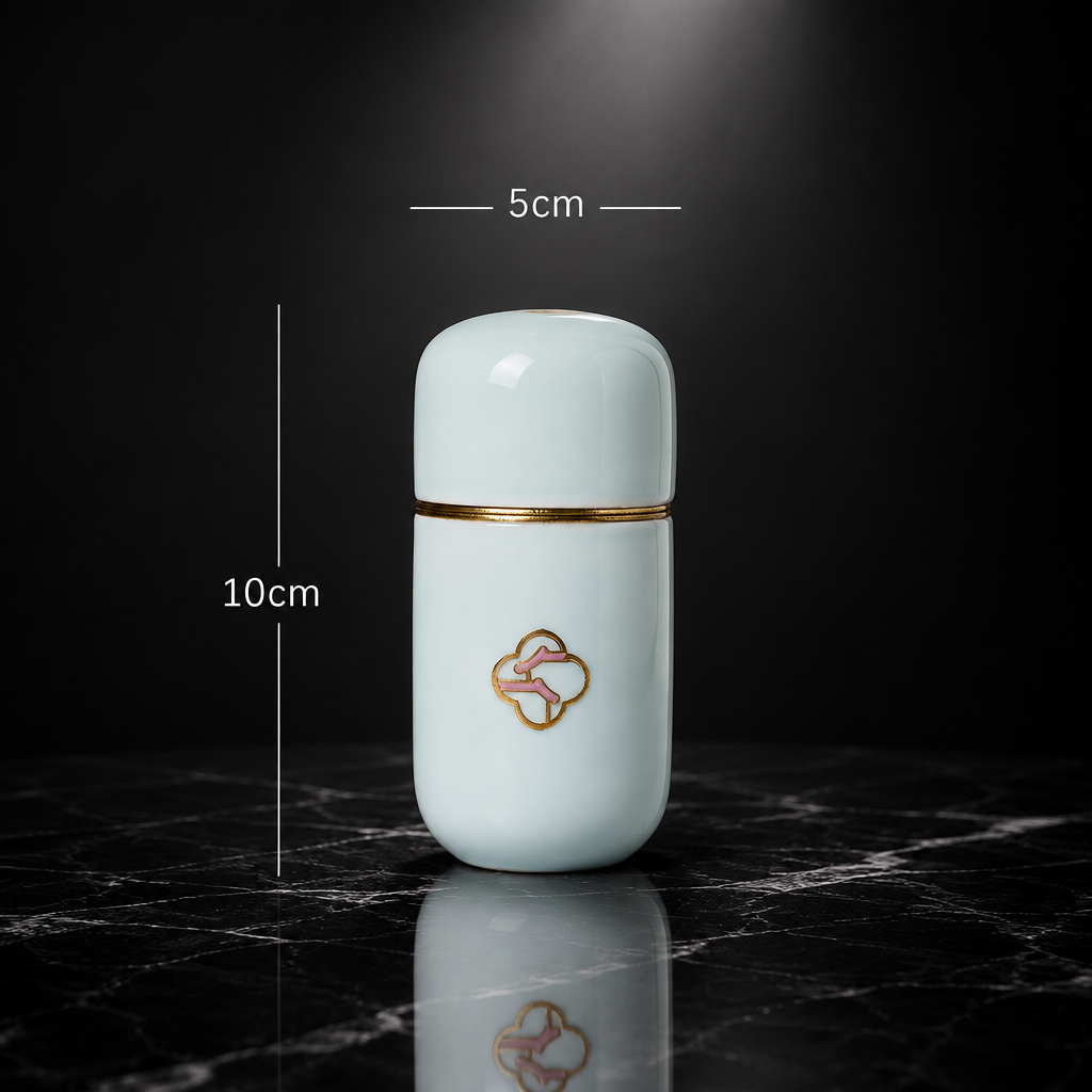 Ceramic Travel Tea Storage Jar
