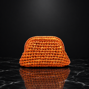 Woven Metallic Clutch Bag