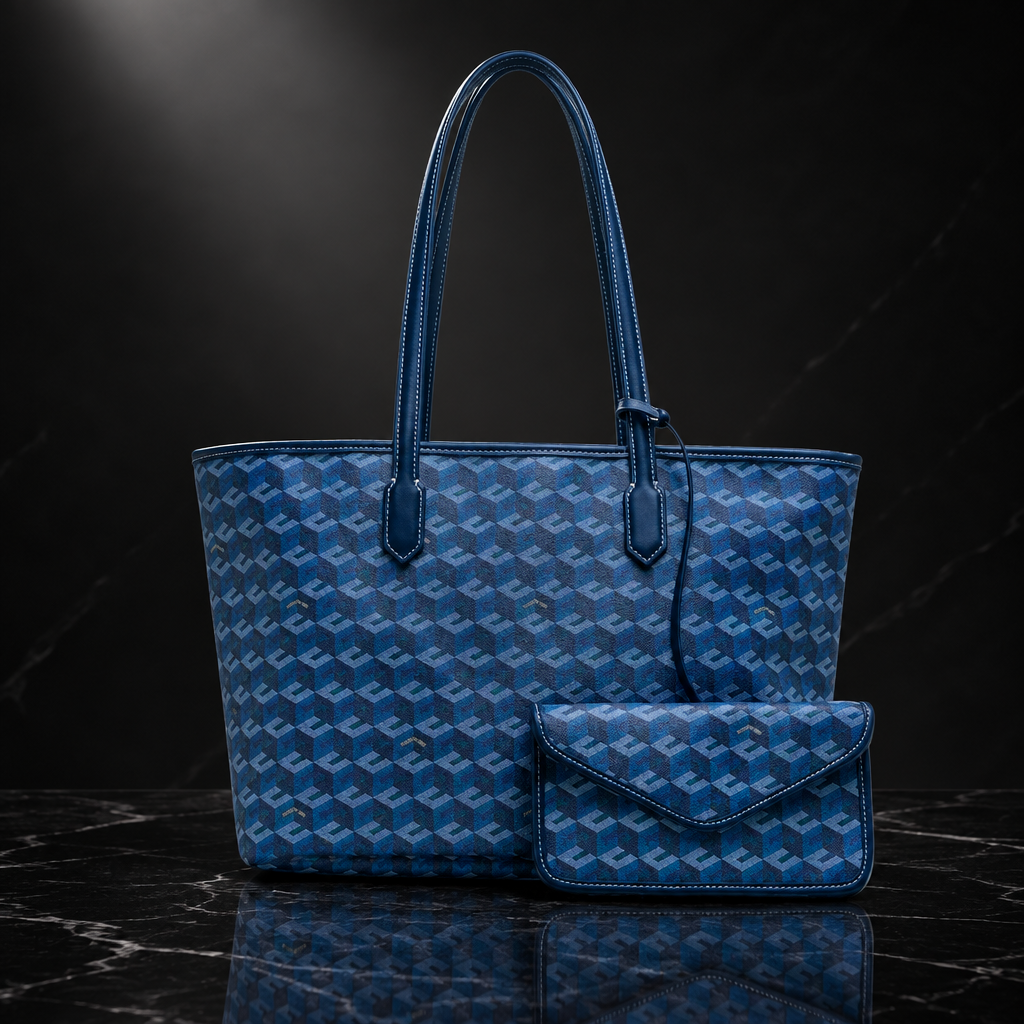 Geometric Commuter Tote Bag