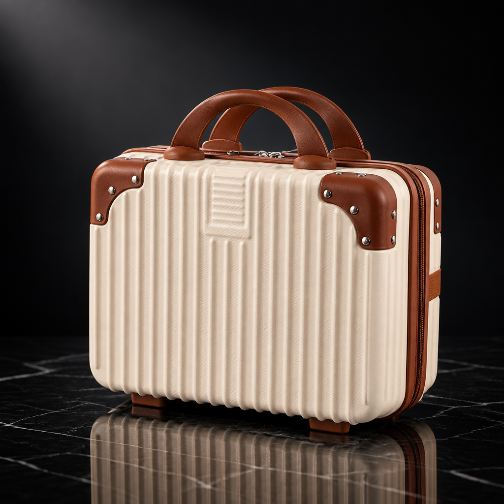 Vintage Hardshell Carry-On Storage Case, 14-inch