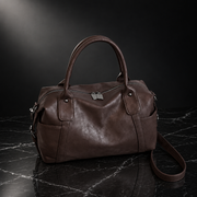 Ruched Bowling-Shape Vintage Tote