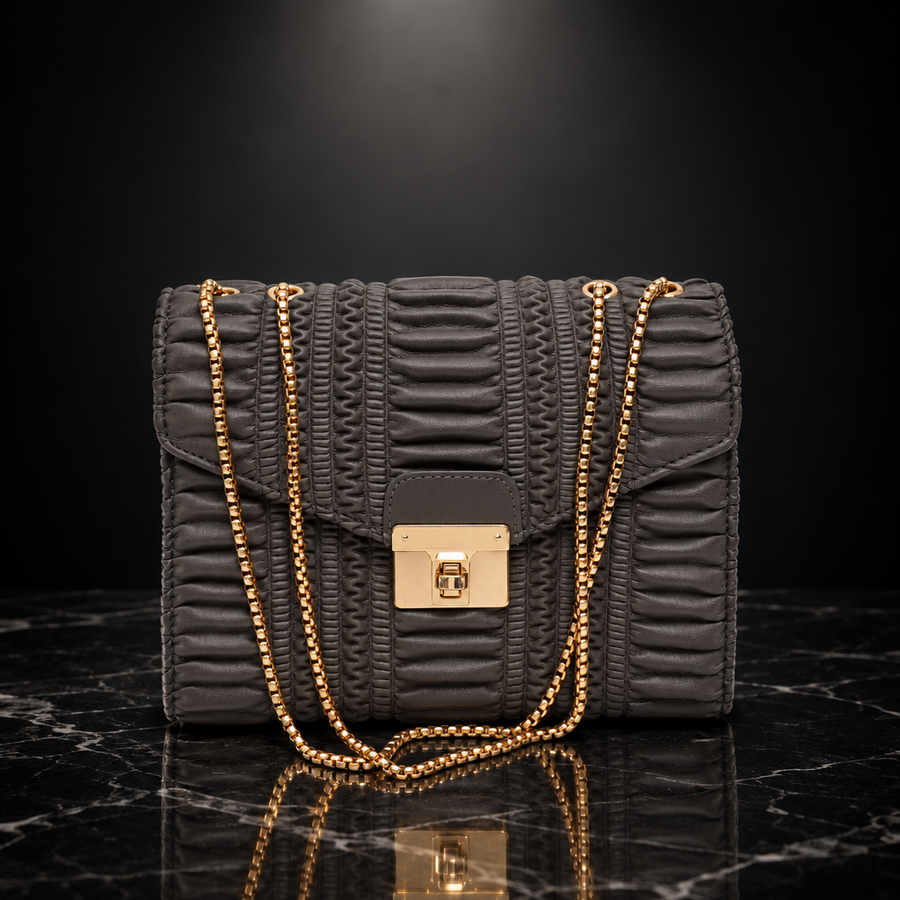 Horizontal Stripes Shoulder Bag