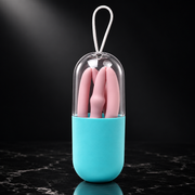 Collapsible Silicone Travel Straw with Case