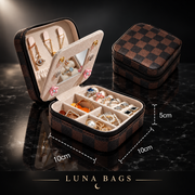 Portable Leather Jewelry Box