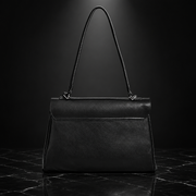 Braided-Detail Washed Shoulder Bag