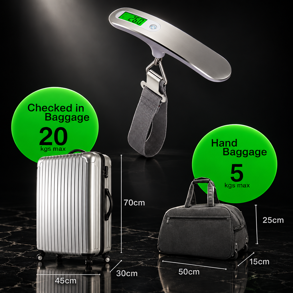 Digital Luggage Scale, 50kg Capacity