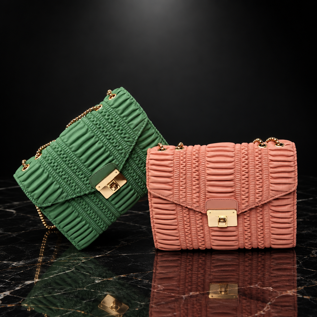 Horizontal Stripes Shoulder Bag