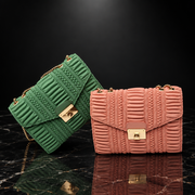 Horizontal Stripes Shoulder Bag
