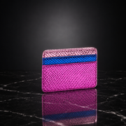 Faux Leather Metallic RFID-Blocking Wallet