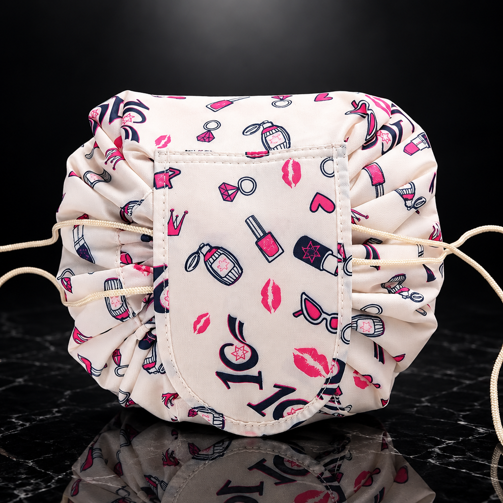 Drawstring Cosmetic Bag Travel Pouch
