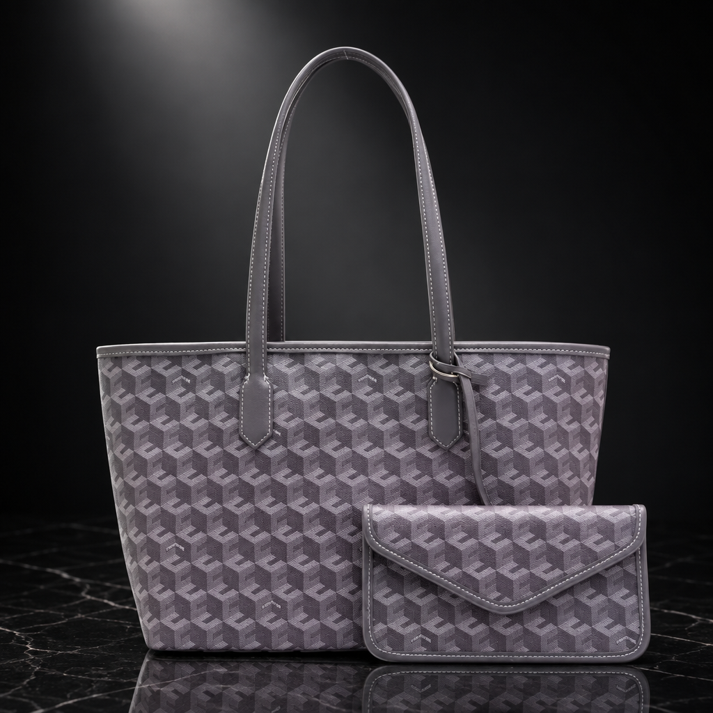 Geometric Commuter Tote Bag
