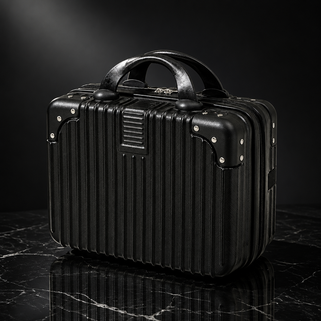 Vintage Hardshell Carry-On Storage Case, 14-inch