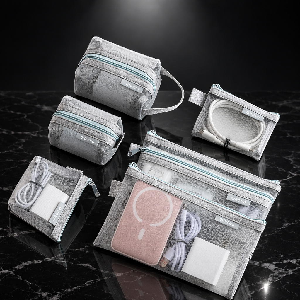 6-Piece Mesh Storage Pouches
