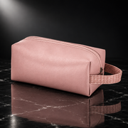 Faux Leather Travel Wash and Cosmetic Bag