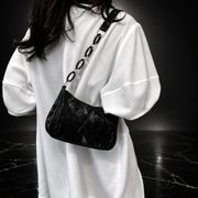 Bow Faux Leather Shoulder Bag