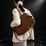 Retro Faux-Leather Tote with Adjustable Strap