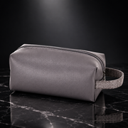Faux Leather Travel Wash and Cosmetic Bag