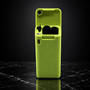 Green Case - Black Straw Tips