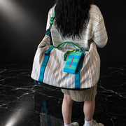 Dots & Stripes Oxford Travel Duffle
