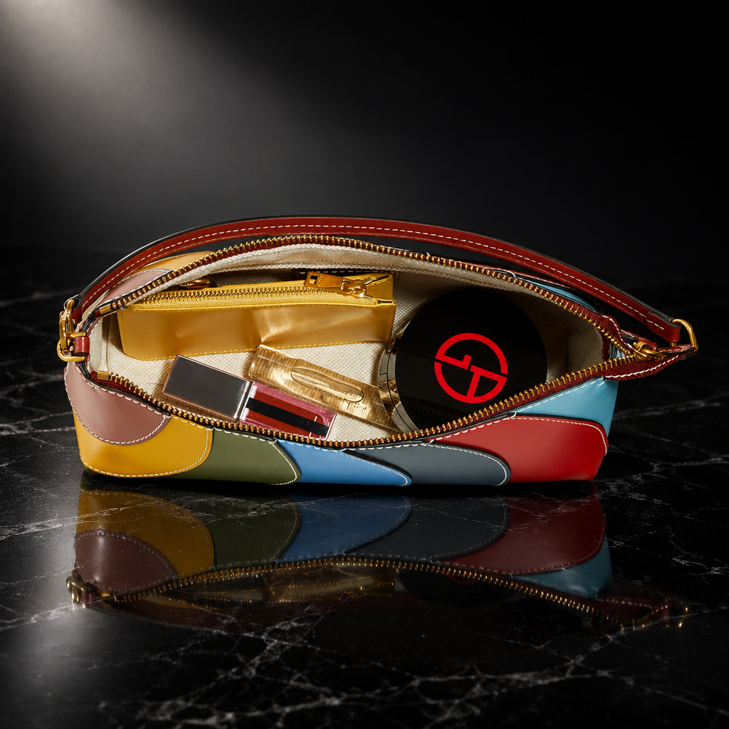 Rainbow Patchwork Mini Shoulder Bag