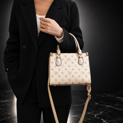 Retro Printed Convertible Handbag