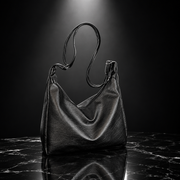 Faux Leather Vintage Commuter Tote Bag