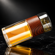 230ml Double-Wall Glass Travel Tea Mug
