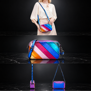 Faux Leather Metallic Crossbody