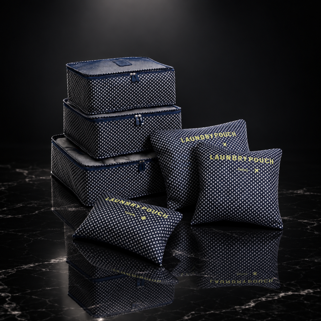 Printed Travel Storage Bag Set, 6-Piece