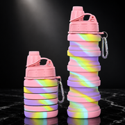 500ml Collapsible Silicone Sports Water Bottle