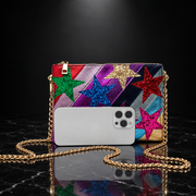 Starlight Stripe Chain Shoulder Bag