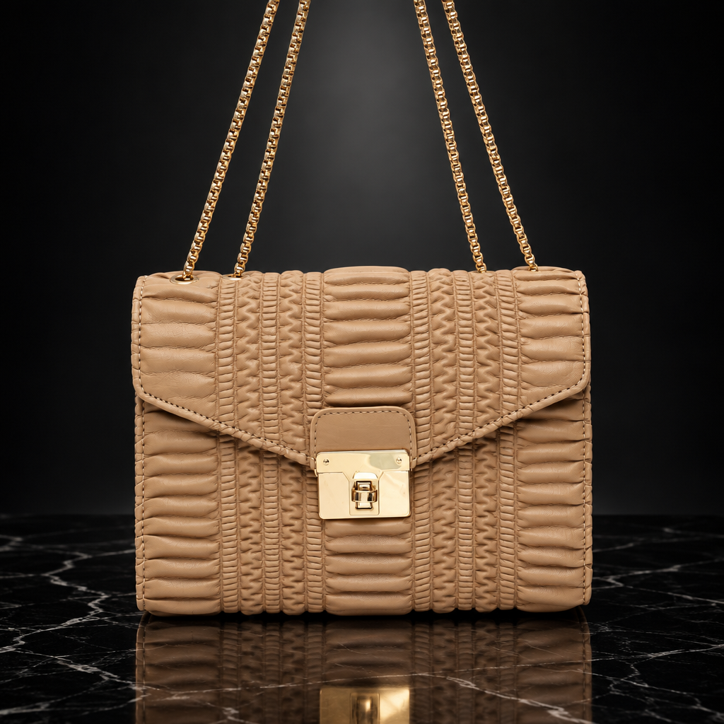 Horizontal Stripes Shoulder Bag