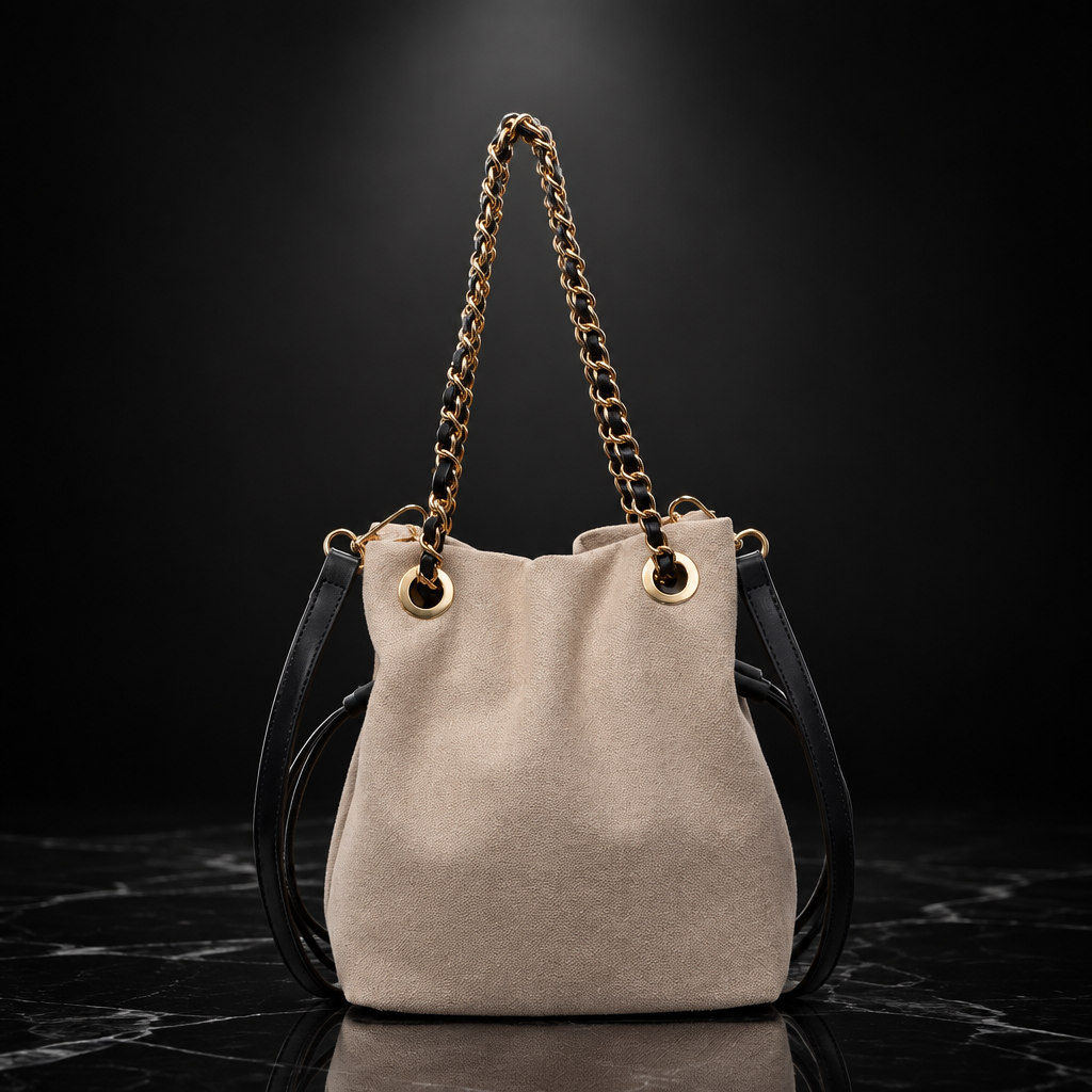 Chain-Handle Everyday Tote Bag