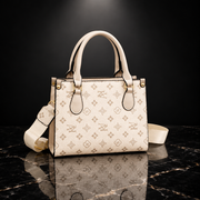 Retro Printed Convertible Handbag