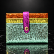 Metallic Fold Clip Wallet