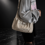 Plaid Drawstring Commuter Shoulder Bag
