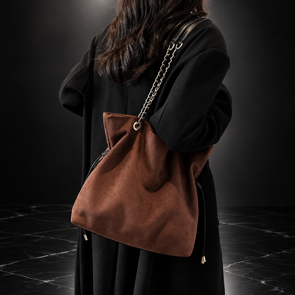 Chain-Handle Everyday Tote Bag