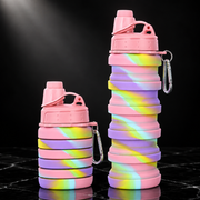 500ml Collapsible Silicone Sports Water Bottle