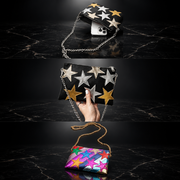 Starlight Stripe Chain Shoulder Bag