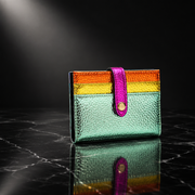Metallic Fold Clip Wallet