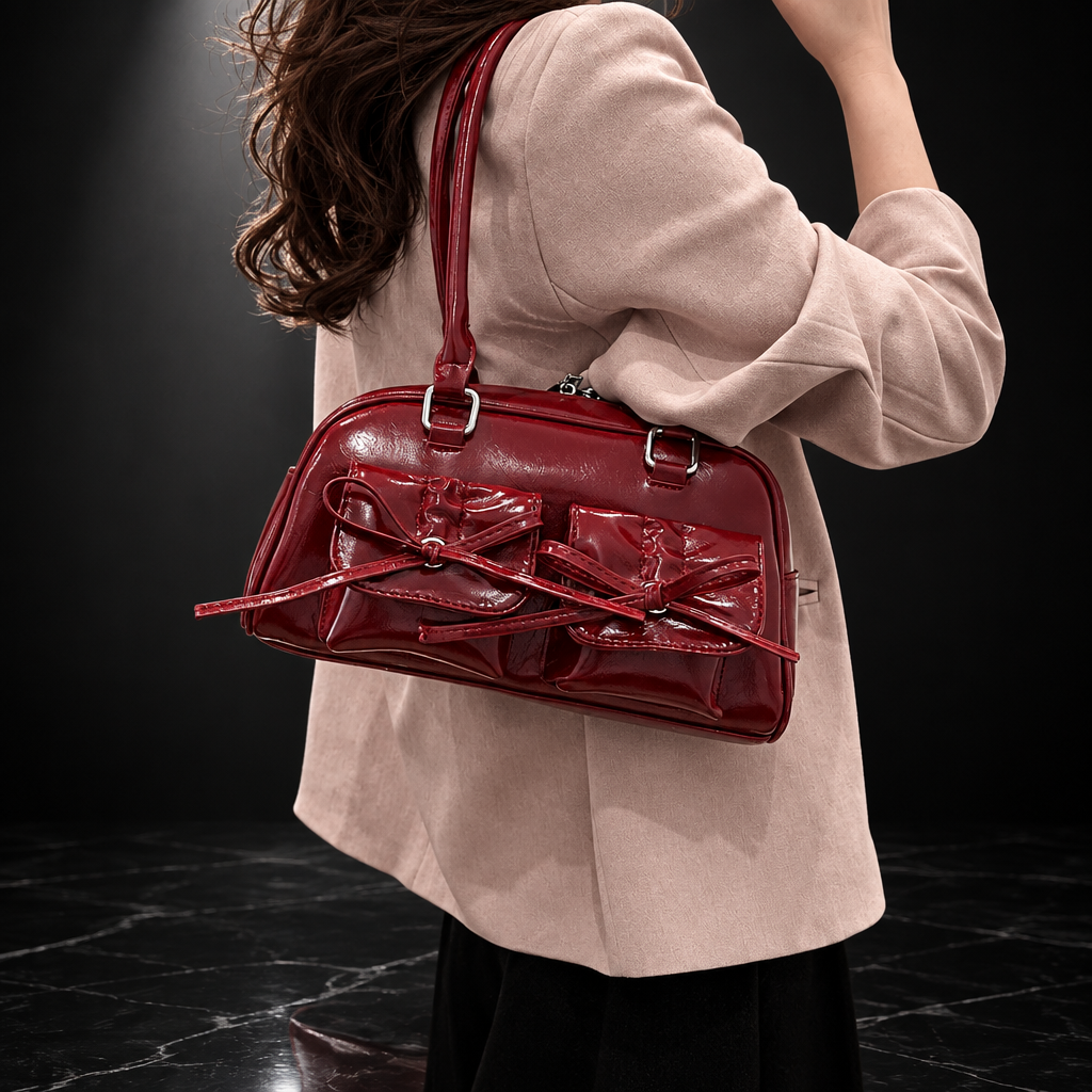 Bow-Tie Shoulder Bag