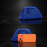 Woven Metallic Clutch Bag