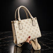 Retro Printed Convertible Handbag
