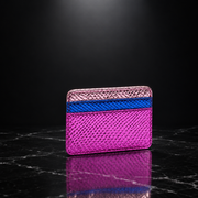 Faux Leather Metallic RFID-Blocking Wallet