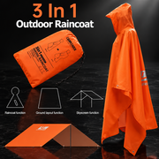 3-in-1 Outdoor Travel Rain Poncho