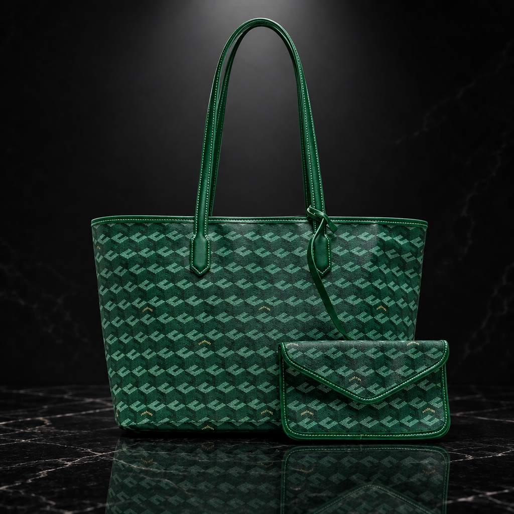 Geometric Commuter Tote Bag
