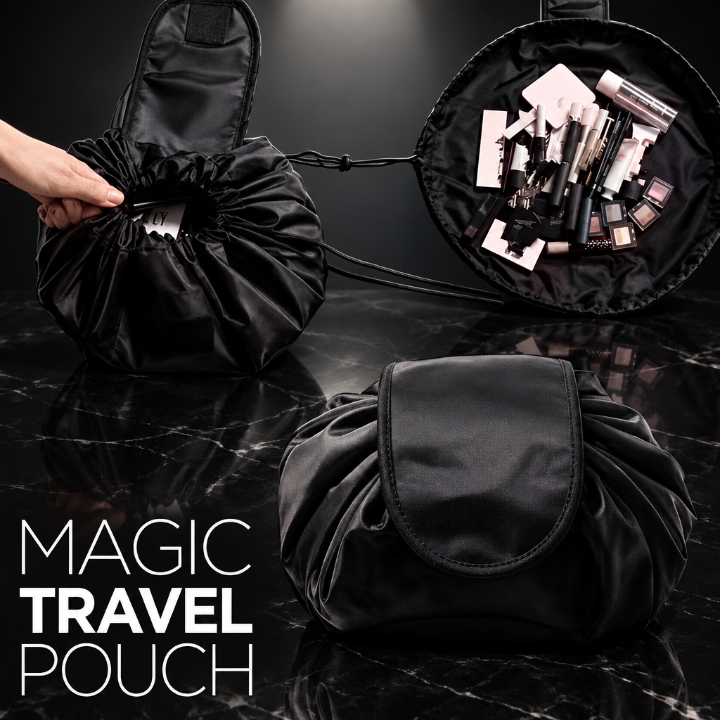 Drawstring Cosmetic Bag Travel Pouch